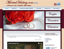 Tablet Screenshot of maritalhealing.com